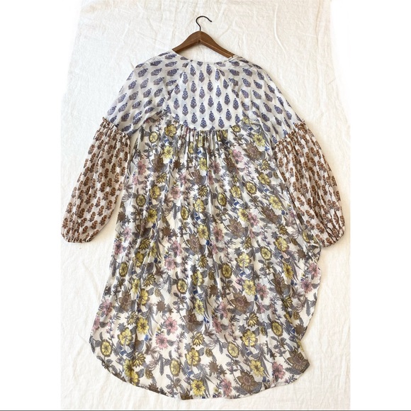 Free People Floral Boho Sheer Top - Picture 6 of 16